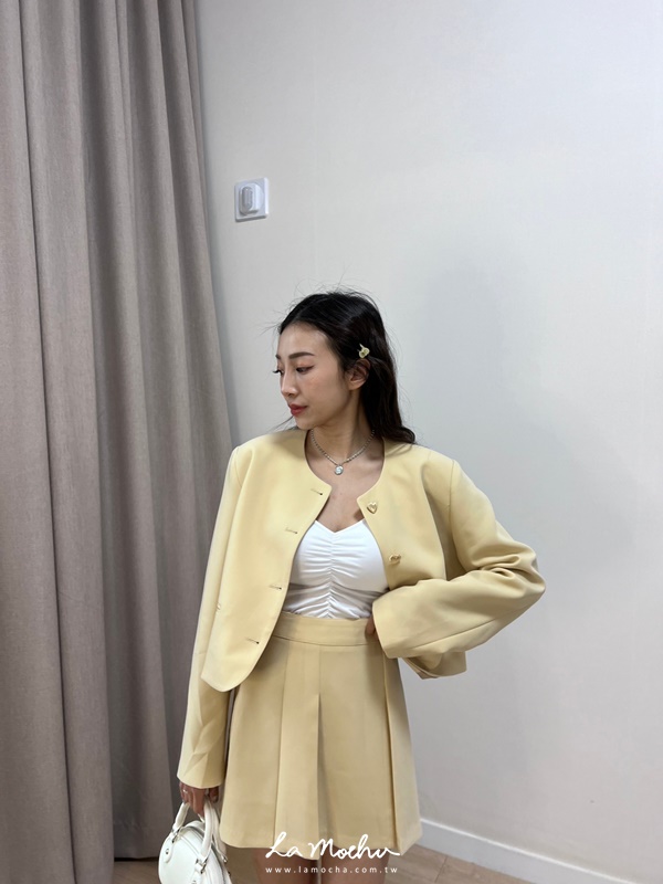 高腰春夏色百褶裙